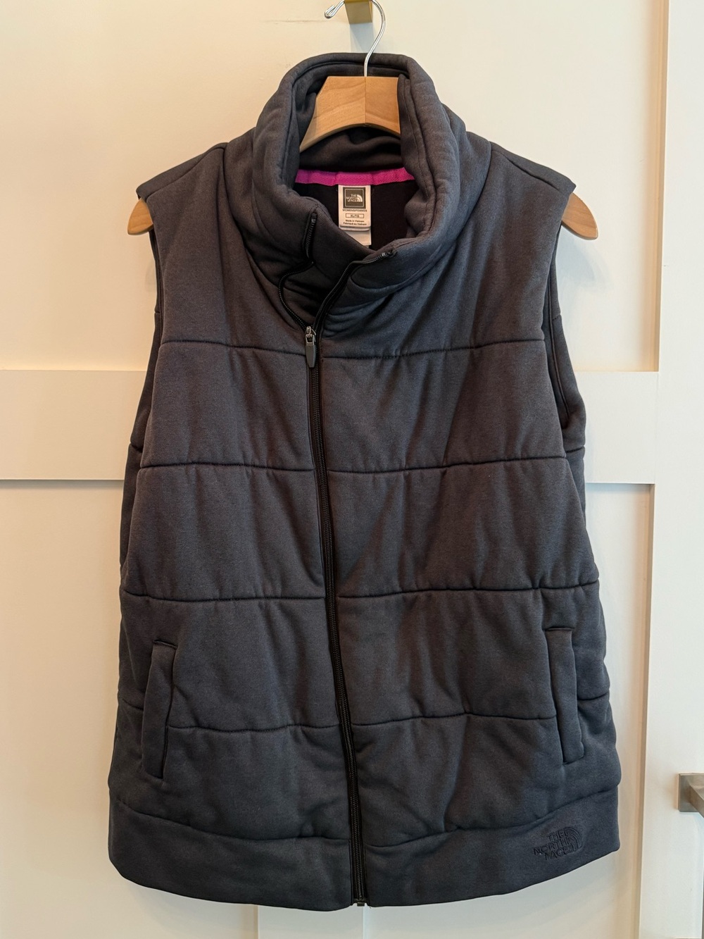 The North Face Women's Charcoal Quilted Fleece Vest